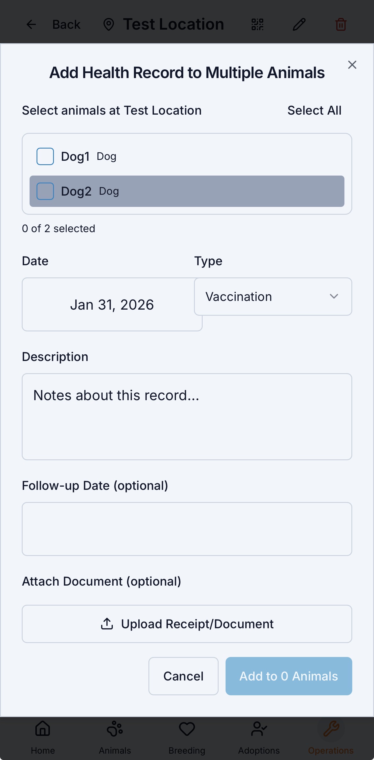 Bulk Health Documentation